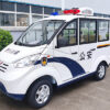 fully enclosed police patrol tour car