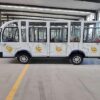 fully enclosed sightseeing car with translucent glass doors