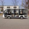fully enclosed tourist car with transparent glass doors